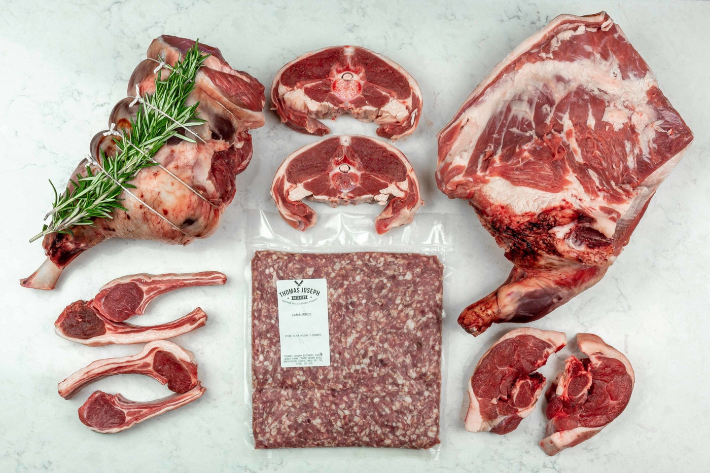Grass Fed Lamb Essentials Box - Lamb - Thomas Joseph Butchery - Ethical Dry-Aged Meat The Best Steak UK Thomas Joseph Butchery