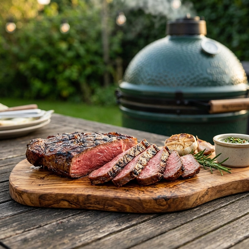 rump steak cooked on big green egg