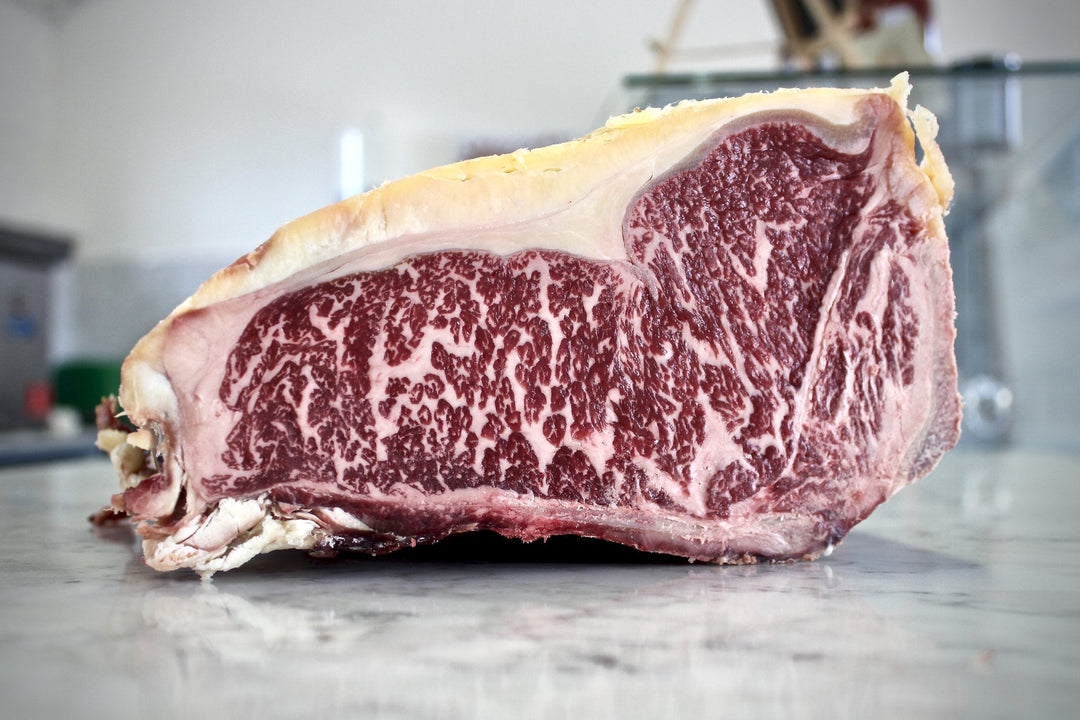 marbled sirloin steak