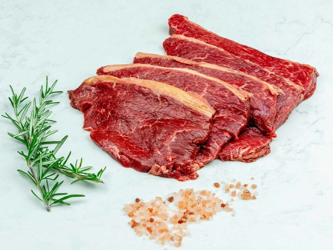 Grass-fed dry-aged minute steaks
