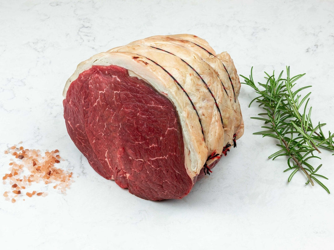 Grass-fed dry-aged topside of beef