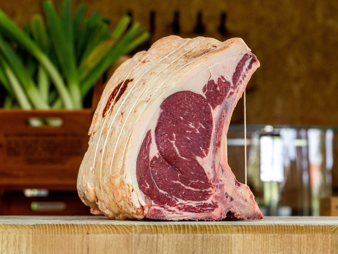 Grass-fed dry-aged wing rib roast