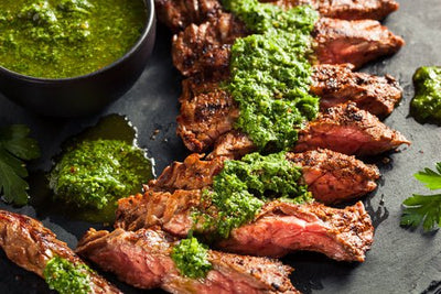 How to Cook Barbecue Bavette Steak with Chimichurri Marinade