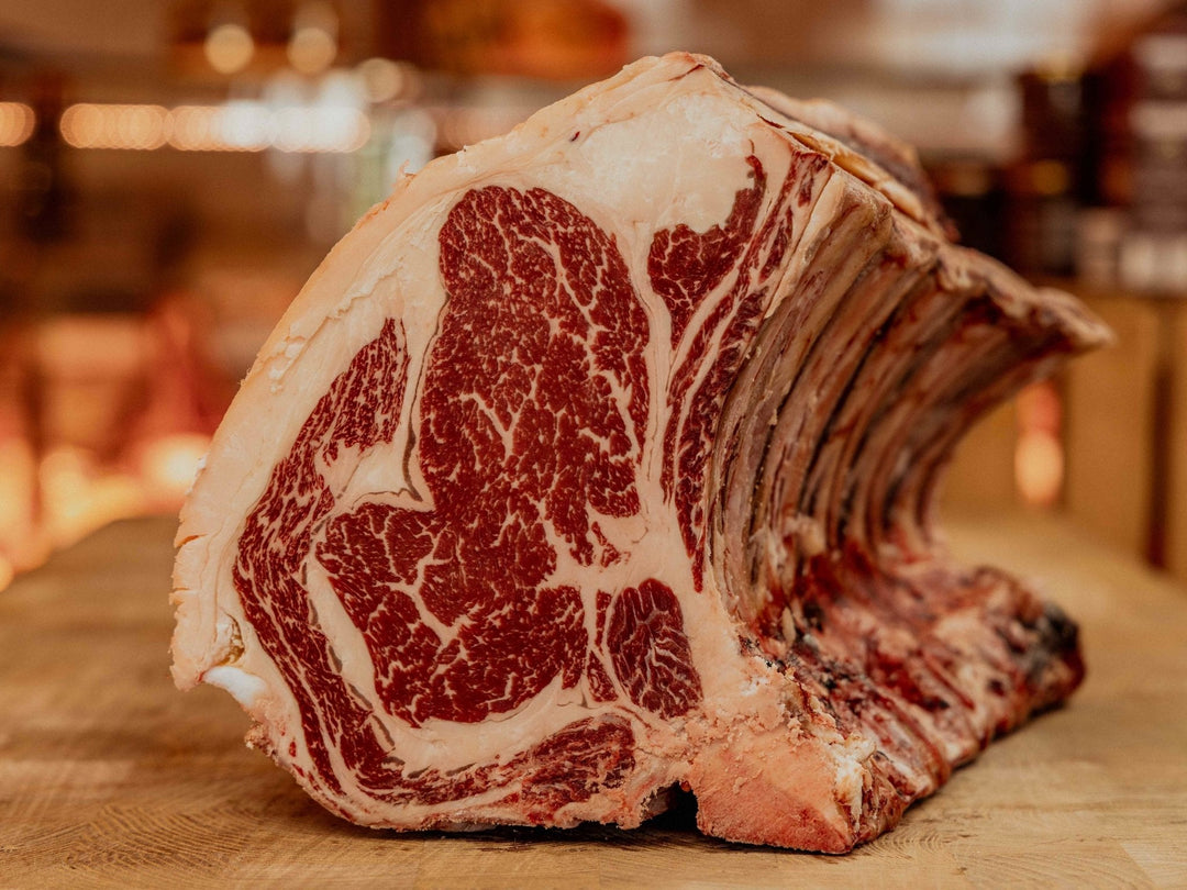 Golden Herd Heritage Wagyu - Bone In Fore-Rib — Golden Herd Heritage Wagyu roasting joint, Thomas Joseph Butchery