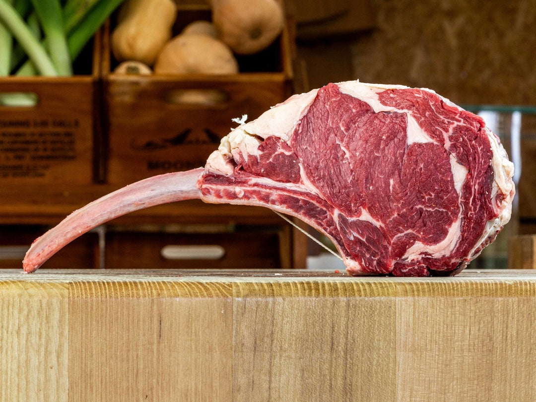 Tomahawk Steak | Grass Fed & Dry-Aged — grass fed, dry-aged beef from Thomas Joseph Butchery