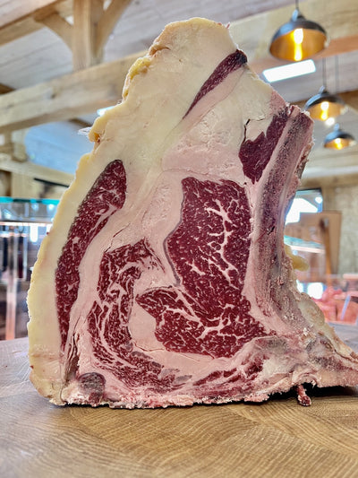 55 Day Dry-Aged Spanish Rubia Gallega Prime Rib - Thomas Joseph Butchery - Ethical Dry-Aged Meat The Best Steak UK Thomas Joseph Butchery