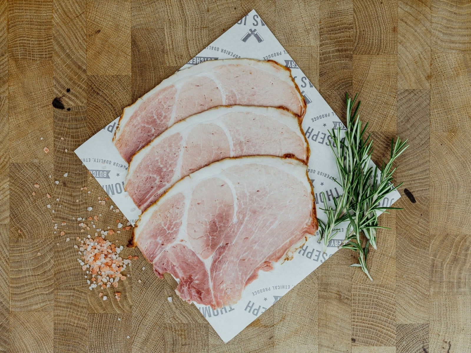 Cooked free range Christmas ham from Blythburgh pork, ready to carve