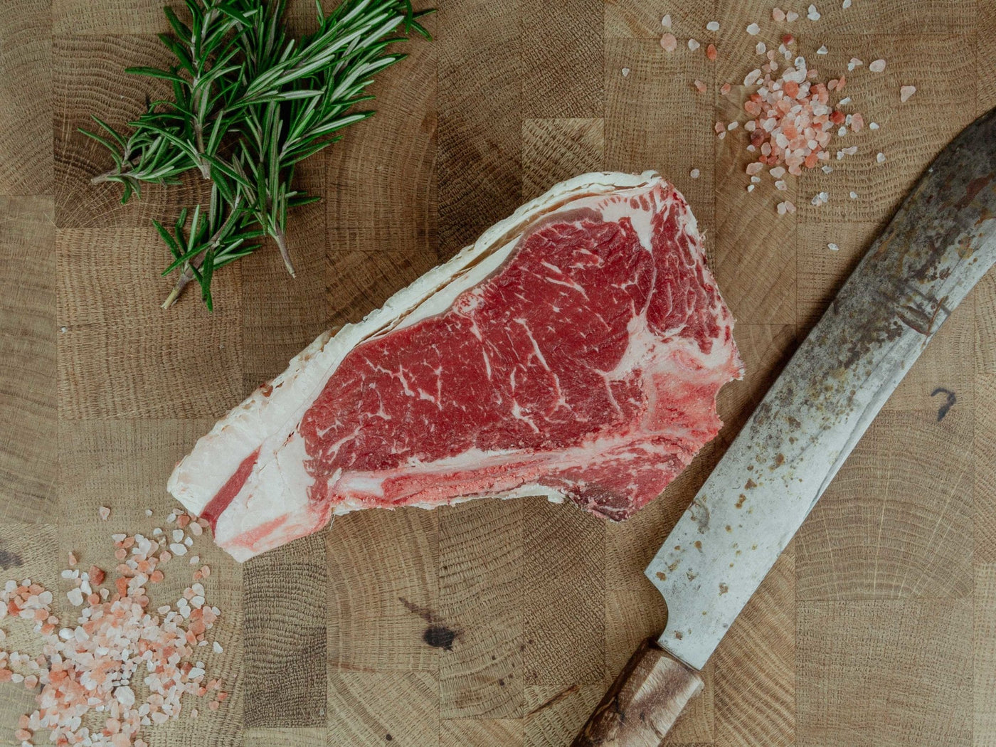 Grass Fed, Dry-Aged Bone In Sirloin - Thomas Joseph Butchery - Ethical Dry-Aged Meat The Best Steak UK Thomas Joseph Butchery